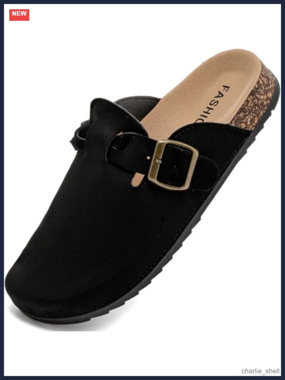 Suede Clogs Cork Footbed Mules Arch Support Slip On Shoes